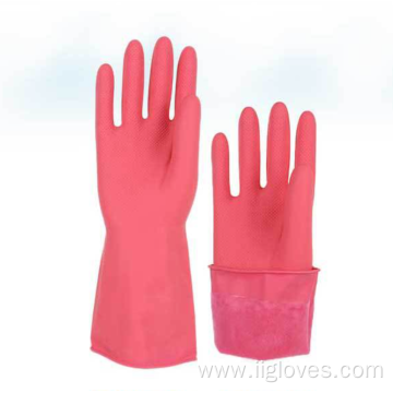 Kitchen Cleaning Dishwashing Rubber Long Waterproof Gloves